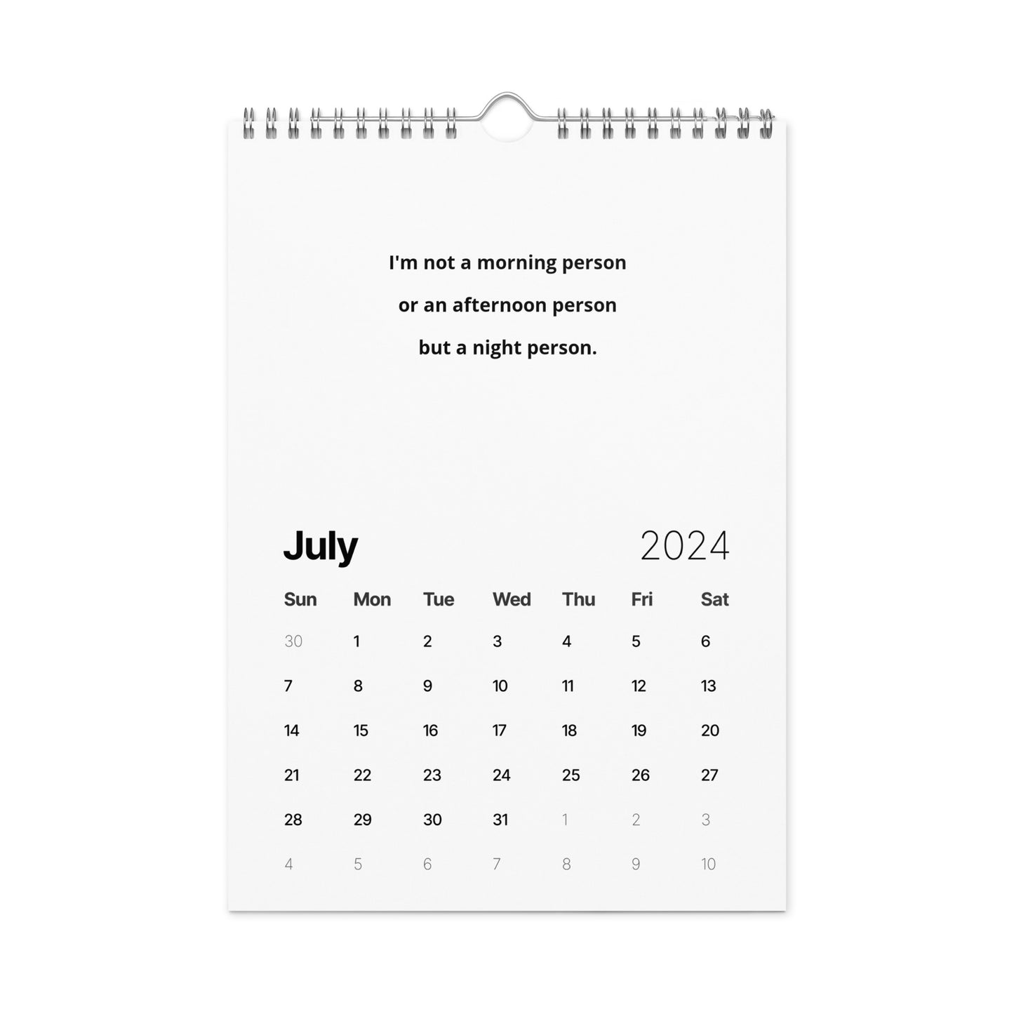 Wall calendar (2024)