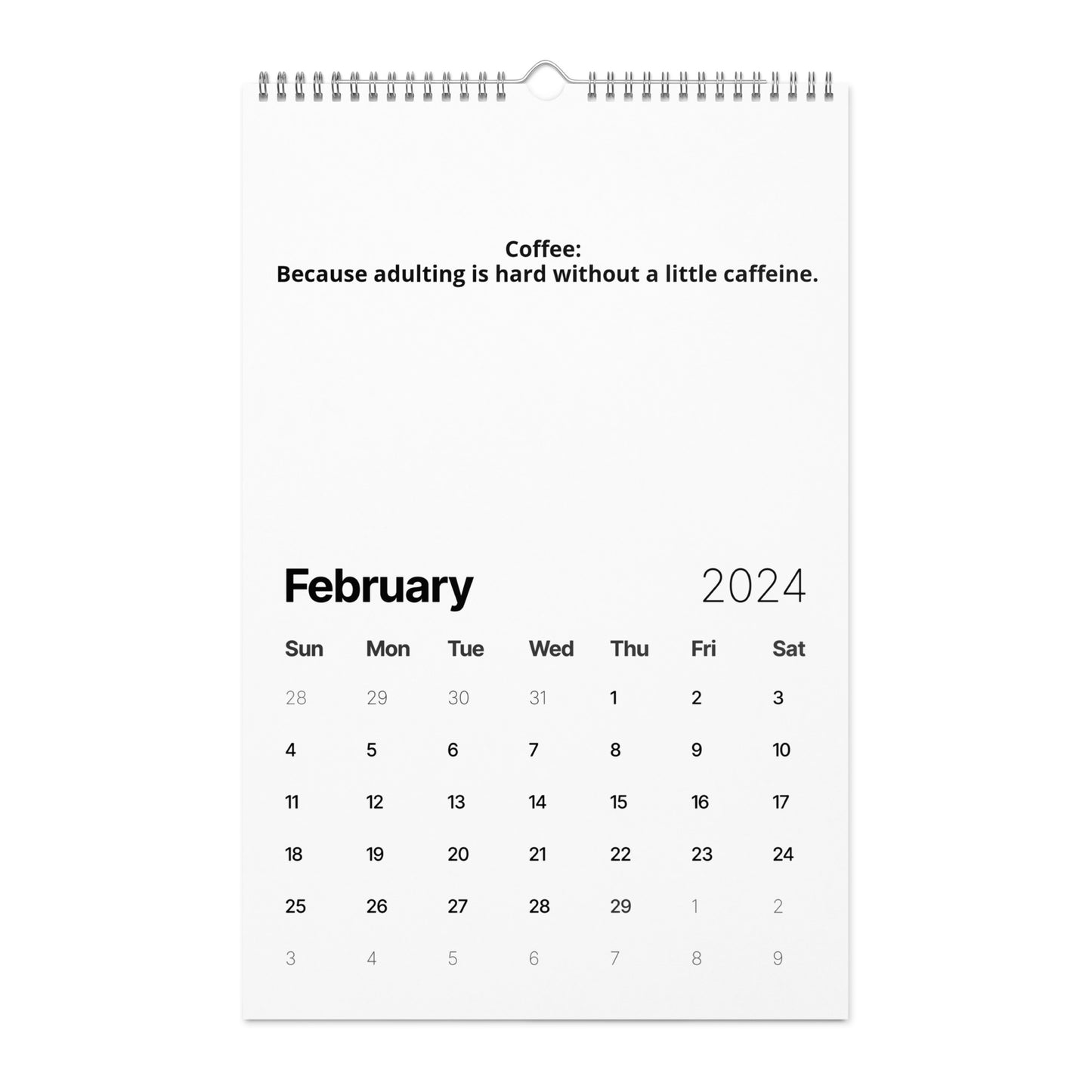 Wall calendar (2024)