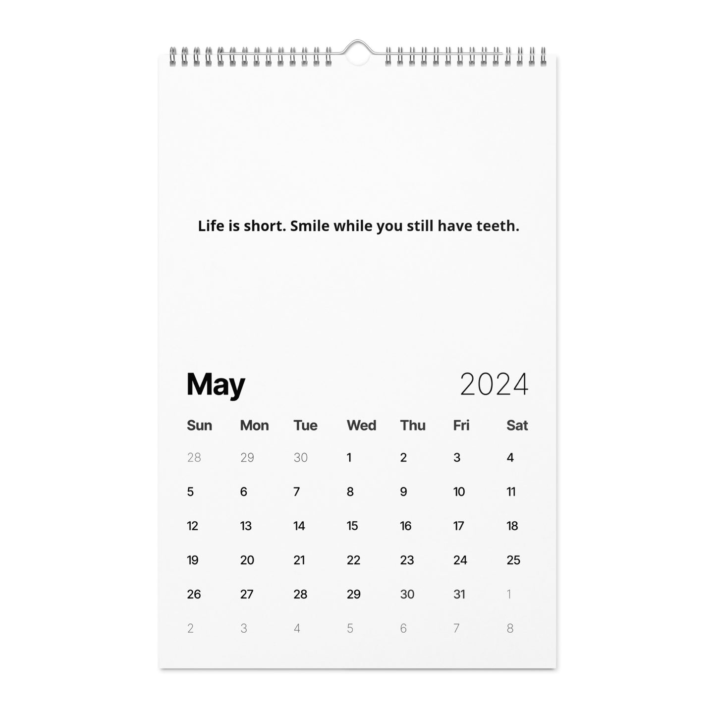 Wall calendar (2024)