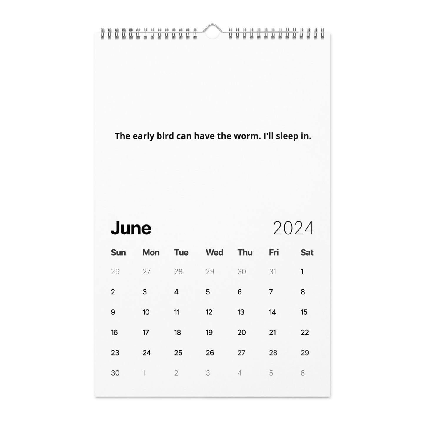 Wall calendar (2024)