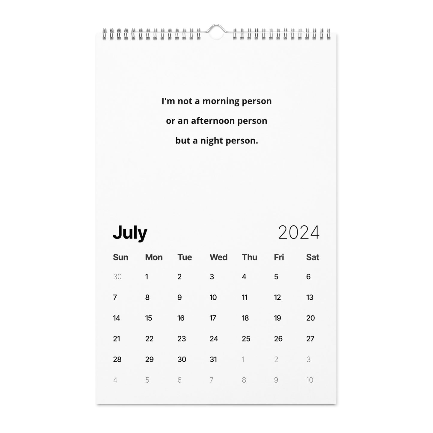 Wall calendar (2024)