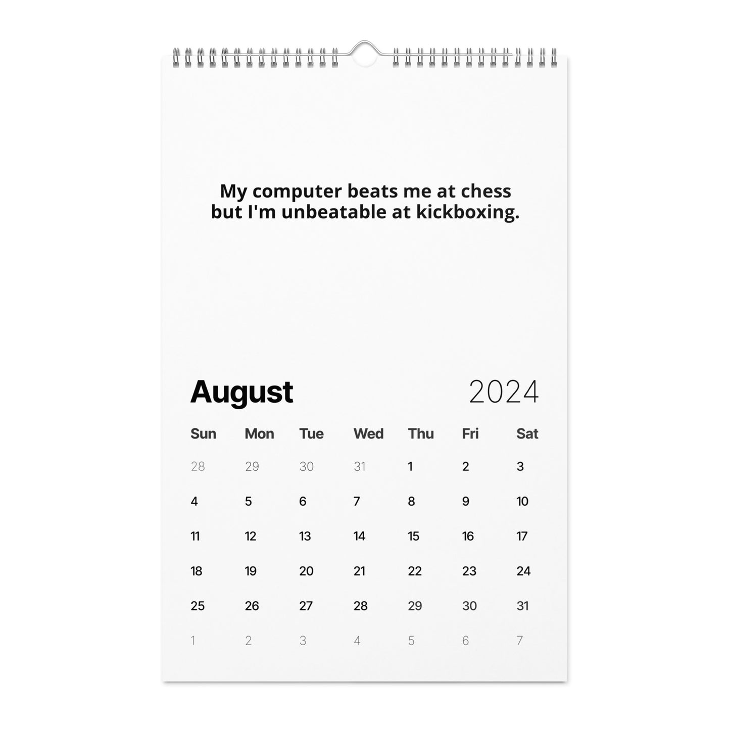 Wall calendar (2024)