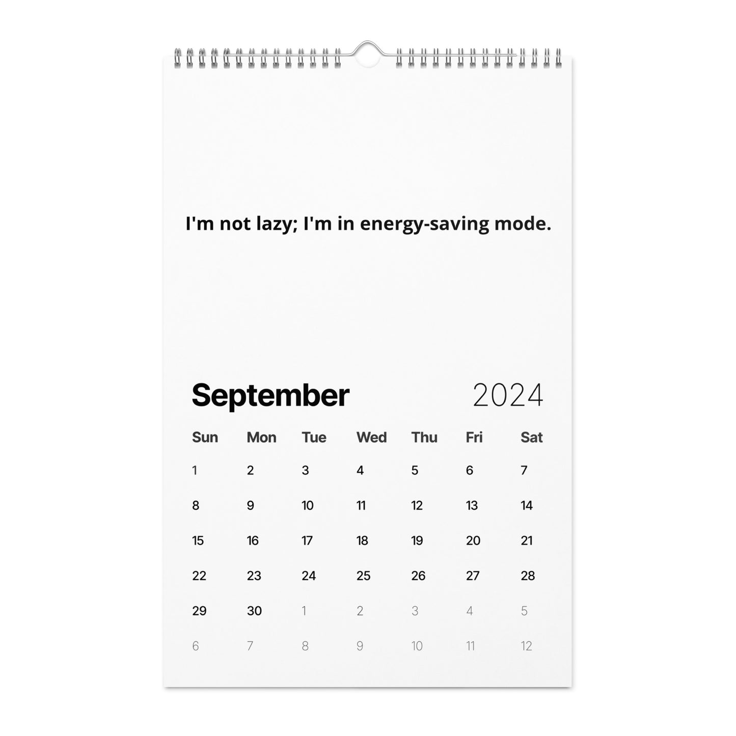 Wall calendar (2024)