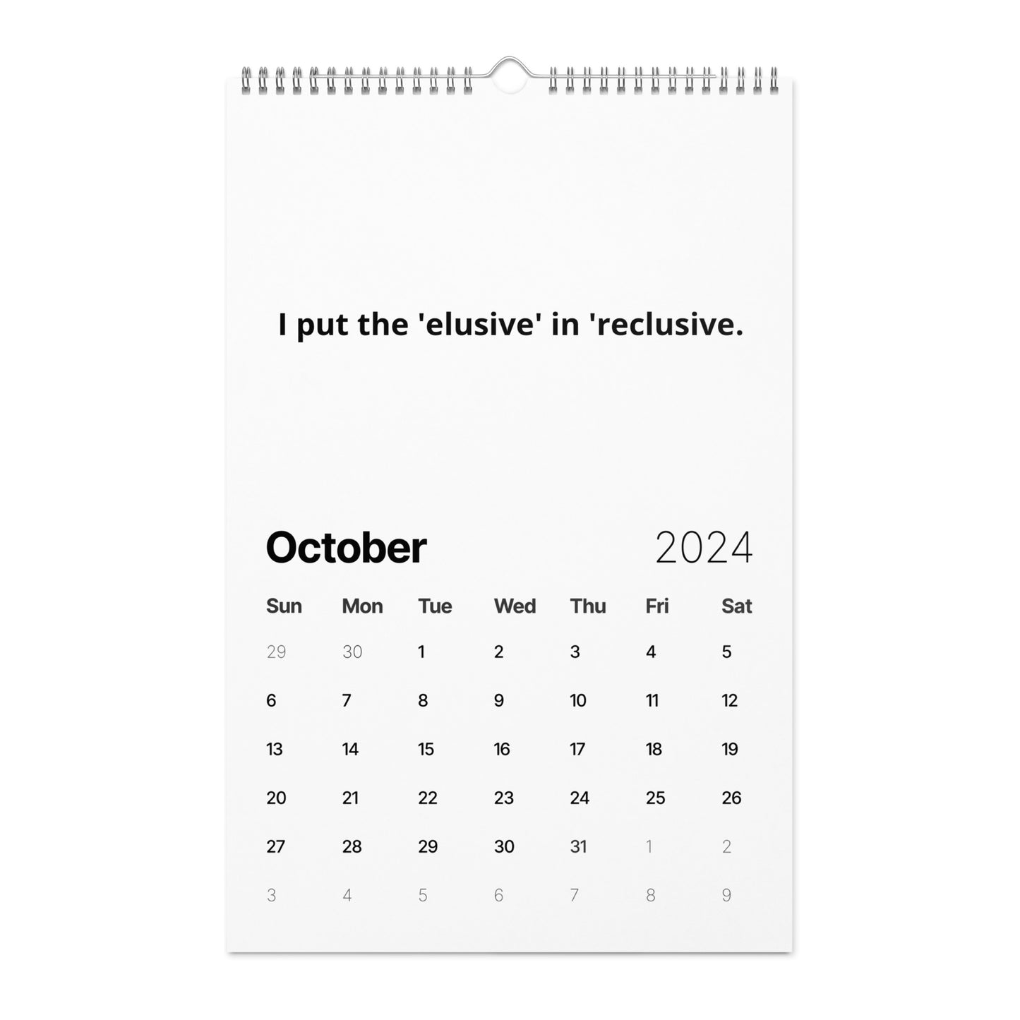 Wall calendar (2024)