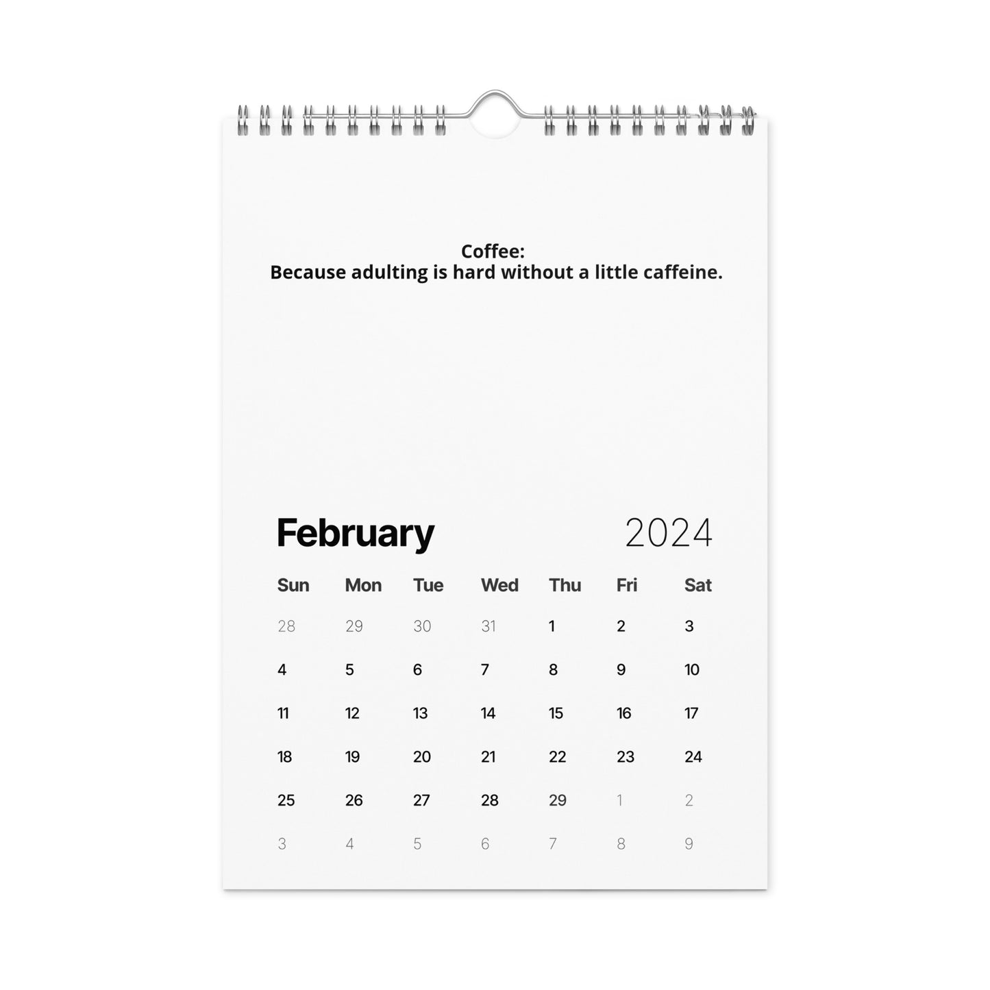 Wall calendar (2024)