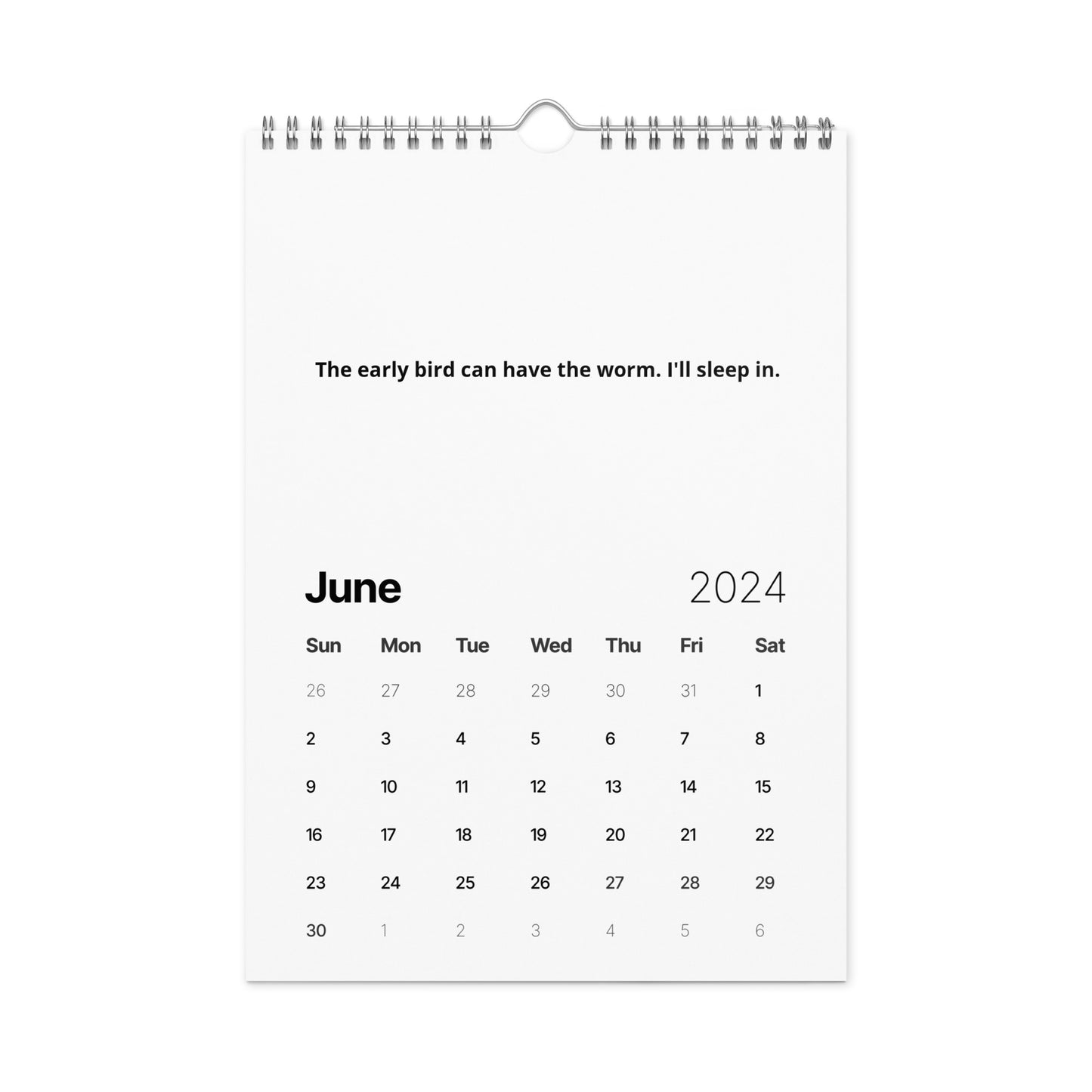 Wall calendar (2024)