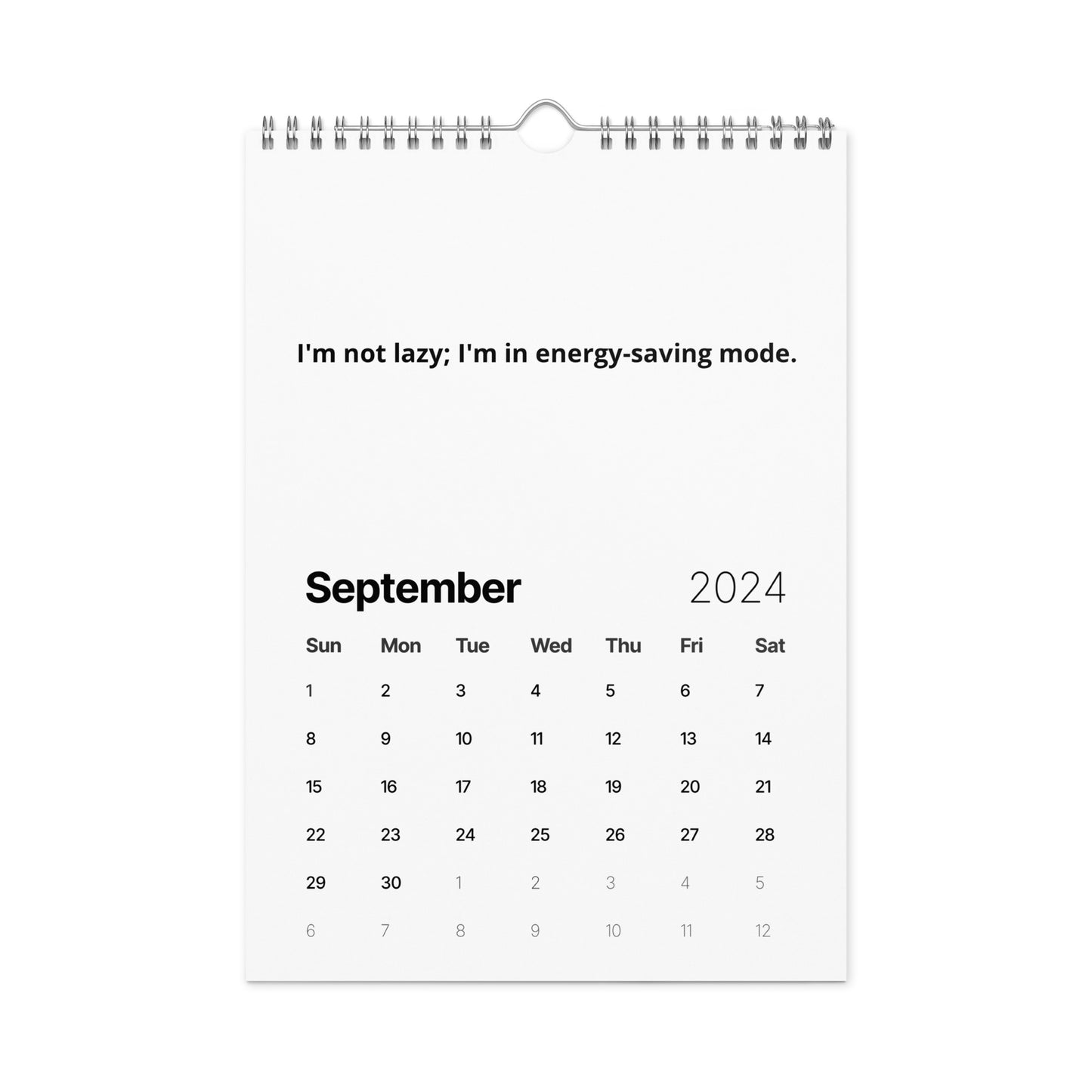 Wall calendar (2024)